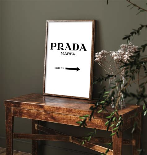 prada wall print|Prada wall art framed.